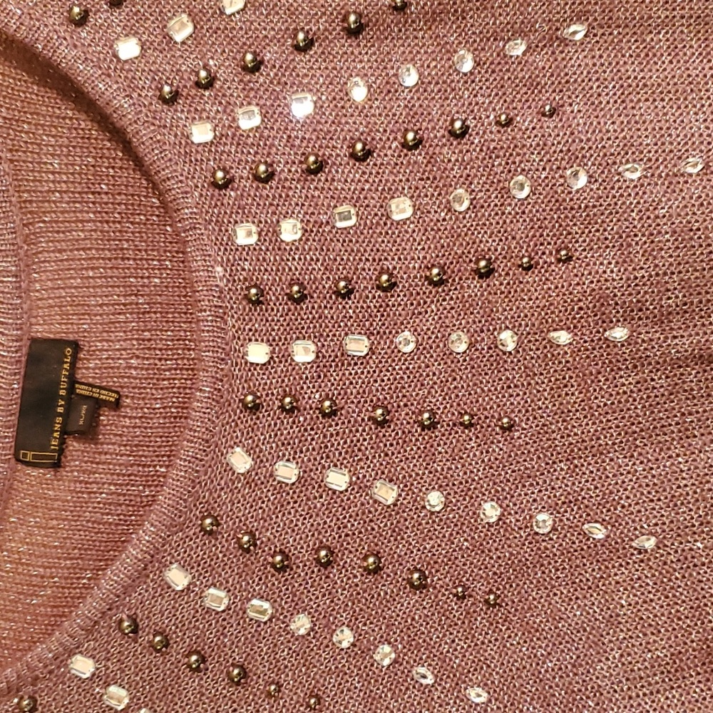 Purple sweater with sparkle